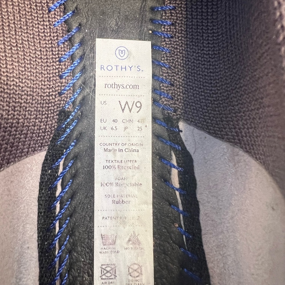 Rothy’s Pointed Toe Flats In A Grape Color Size 9 - image 6